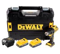 DeWalt DCD 708 E2T Perceuse-visseuse sans fil 18 V 65 Nm Brushless + 2x Powerstack batterie 1,7 Ah + chargeur + TSTAK