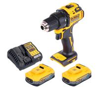 DeWalt DCD 708 H2 Perceuse-visseuse sans fil 18 V 65 Nm Brushless + 2x batterie Powerstack 5,0 Ah + chargeur