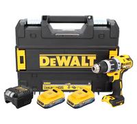 DeWalt DCD 796 E2T Perceuse-visseuse à percussion sans fil 18 V 70 Nm Brushless + 2x batterie Powerstack 1,7 Ah + chargeur + TSTAK