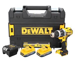 DeWalt DCD 796 E2T Perceuse-visseuse à percussion sans fil 18 V 70 Nm Brushless + 2x batterie Powerstack 1,7 Ah + chargeur + TSTAK