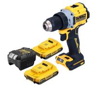 DeWalt DCD 800 D2 Perceuse-visseuse sans fil 18 V 90 Nm Brushless + 2x batterie 2,0 Ah + chargeur