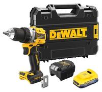 DeWalt DCD 800 E1T Perceuse-visseuse sans fil 18 V 90 Nm Brushless + 1x batterie Powerstack 1,7 Ah + chargeur + TSTAK