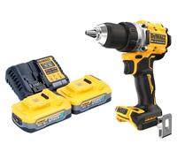 DeWalt DCD 800 H2 Perceuse-visseuse sans fil 18 V 90 Nm Brushless + 2x Powerstack batterie 5,0 Ah + chargeur