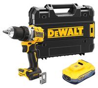 DeWalt DCD 800 NT Perceuse-visseuse sans fil 18 V 90 Nm Brushless + 1x batterie Powerstack 5,0 Ah + TSTAK - sans chargeur
