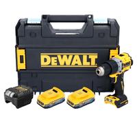 DeWalt DCD 805 E2T Perceuse-visseuse à percussion sans fil 18 V 90 Nm Brushless + 2x batterie Powerstack 1,7 Ah + chargeur + TSTAK