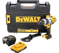 DeWalt DCD 996 18 V Brushless Li-Ion Perceuse visseuse à percussion sans fil à 3-étapes avec boîtier TSTAK + 1x Batterie DCB 184 2,0 Ah + Chargeur DCB 115