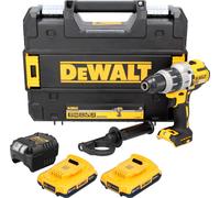 DeWalt DCD 996 18 V Brushless Li-Ion Perceuse visseuse à percussion sans fil à 3-étapes avec boîtier TSTAK + 1x Batterie DCB 184 2,0 Ah + Chargeur DCB 115