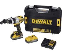 DEWALT DCD1007H2T-QW 3 vitesses-Perceuse-visseuse à percussion sans fil + 2 batteries, + chargeur