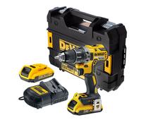 DeWALT DCD791D2-QW Kit Perceuse-visseuse Sans Fil Li-ion XR 18 V (2 X 2,0 Ah) Dans Un Coffret TSTAK - Sans Balais