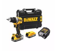 Perceuse visseuse compacte XR 18V 1.7Ah Li-Ion brushless Powerstack DEWALT - DCD800E2T-QW