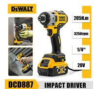 Dewalt DCD887 tournevis sans fil Compact sans brosse lumière LED batterie 20V outil électrique sans fil Pas de batterie