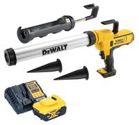 DeWalt DCE 581 P1K Pistolet à cartouche sans fil 18 V 310 ml + 1x batterie 5,0 Ah + chargeur + coffret