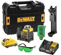 DeWALT DCE0811D1G-QW Laser croix 2x360° XR (10,8V/1x2,0 Ah) Tstak