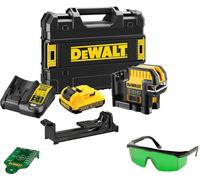 DeWALT DCE0822D1G Laser en croix a 2 points, vert, XR (10,8V/1x2,0Ah) Coffret Tstak