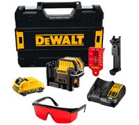 DeWALT DCE0822D1R Laser en croix a 2 points, rouge, XR (10,8V/1x2,0Ah) Coffret Tstak