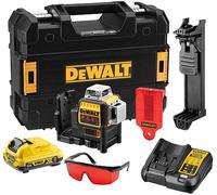 DeWALT DCE089D1R-QW Niveau laser multilignes 3x360° (10,8V/1x2,0Ah/30/60m)