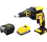 DeWalt DCF 620 E1 Visseuse pour cloisons sèches sans fil 18 V 30 Nm Brushless + 1x batterie Powerstack 1,7 Ah + chargeur