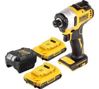 DeWalt DCF 809 D2 hoc sans fil 18 V 190 Nm 1/4'' Brushless + 2x batterie 2,0 Ah + chargeur