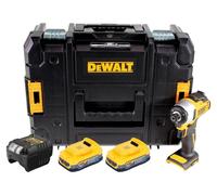 DeWalt DCF 809 E2T hoc sans fil 18 V 190 Nm 1/4'' Brushless + 2x Powerstack batterie 1,7 Ah + chargeur + TSTAK