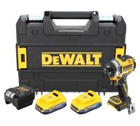 DeWalt DCF 860 E2T hoc sans fil 18 V 282 Nm 1/4" Brushless + 2x Powerstack batterie 1,7 Ah + chargeur + TSTAK