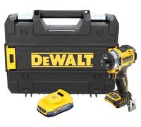 DeWalt DCF 860 NT hoc sans fil 18 V 282 Nm 1/4" Brushless + 1x batterie Powerstack 1,7 Ah + TSTAK - sans chargeur