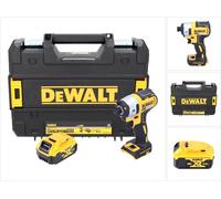 DeWalt DCF 887 Brushless 18 V Clé à chocs sans fil avec mandrin hexagonal 1/4" + 1 x Batterie 5 Ah + Coffret de transport TSTAK - sans Chargeur