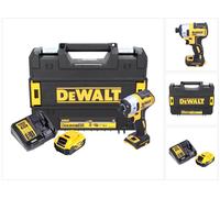 DeWalt DCF 887 Visseuse à Chocs sans fil 18 V brushless avec Mandrin de 1/4" + boîtier TStak + 1x Batterie 5 Ah + Chargeur DCB 115