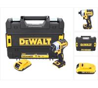DeWalt DCF 887 Visseuse à Chocs sans fil 18 V brushless avec Mandrin de 1/4" + boîtier TStak + 1x Batterie 2 Ah- sans Chargeur