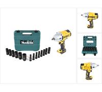 Dewalt DCF 899 N 1/2 hocs sans fil 18 V Brushless + 14-Pièces Jeu de douilles Makita B-52308 - sans Batterie sans Chargeur
