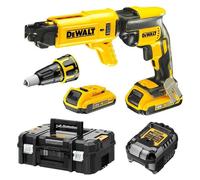 DeWALT DCF620D2K-QW - Tournevis pour cloisons sèches - sans fil - insert bus 1/4" - 30 N-m - 2 Batteries