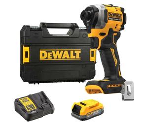 DeWALT DCF850E1T-QW - 18V Li-ion XR Ultra Compact Visseuse À Percussion (1x Batterie PowerStack) - 3 Vitesses Dans TSTAK