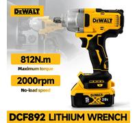 Dewalt DCF892 hocs sans fil sans brosse à couple élevé 20V batterie outil électrique 812N.m ynamométrique Portable puissante Pas de batterie