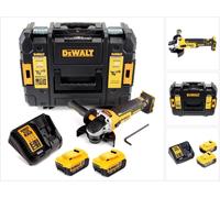 DeWalt DCG 405 M2 18 V 125 mm Meuleuse sans fil Brushless avec boîtier TStak + 2x Batteries 4,0 Ah + Chargeur