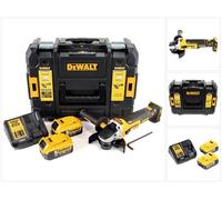 DeWalt DCG 405 P2 18 V 125 mm Meuleuse sans fil Brushless avec boîtier TStak + 2x Batteries 5 Ah + Chargeur