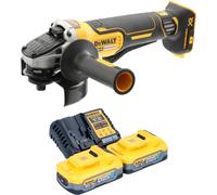 DeWalt DCG 406 H2 Meuleuse d'angle sans fil 18 V 125 mm Brushless + 2x batterie Powerstack 5,0 Ah + chargeur