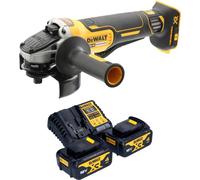 DeWalt DCG 406 M2 Meuleuse d'angle sans fil 18 V 125 mm Brushless + 2x batterie 4,0 Ah + chargeur
