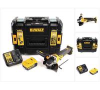 DeWalt DCG 406 P1 Meuleuse d'angle sans fil 18V 125mm Brushless + 1x batterie 5,0Ah + chargeur + TSTAK