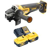 DeWalt DCG 406 P2 Meuleuse d'angle sans fil 18 V 125 mm Brushless + 2x batterie 5,0 Ah + chargeur