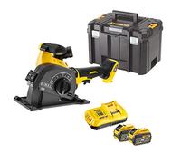 DeWALT DCG200X2-QW Rainureuse Sans Fil 54 V 9 Ah - Fraise à Fente - Avec Batteries, Chargeur et Kit d'Accessoires