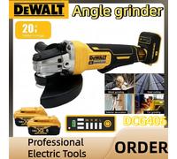 DEWALT DCG405 Meuleuse d'angle à tête plate 125 mm, outil de coupe sans balais à batterie lithium 18 V, machine nue NO BATTERY