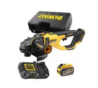 Dewalt DCG460X1-QW Meuleuse dangle sans fil 54V 230mm - 1X9.0Ah Batterie FlexVolt + chargeur en coffret