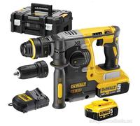 DeWalt Perforateur-burineur DCH274P2T SDS-Plus 18 V 2,1 J 2x5,0 Ah Tstak II