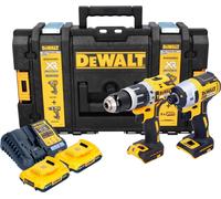 DeWalt DCK 266 D2T Kit combiné batterie 18 V + DCF 887 perceuse-visseuse à percussion + DCD 796 perceuse-visseuse à percussion + 2x batterie 2,0 Ah + chargeur
