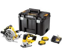 DeWALT DCK2012P2T Kit d'outils sans fil (DCS570+DCS334 +18V/2x5,0Ah) Tstak