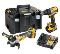 DEWALT DCK2026P2T-QW Kit combiné DCD805+ DCG405 18 V XR 2×5,0 Ah noir