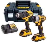 DeWALT DCK2059D2T Perceuse DCD710 + Visseuse a chocs DCF815 (2x2,0Ah/18V) TSTAK II
