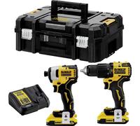 DeWALT DCK2062D2T Batterie combinée (18V/2x2,0Ah) TSTAK