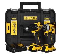 Dewalt Dck2062d2t-Qw Batterie Combinée 18 V/2 Ah (2 Pièces) Noir/Jaune