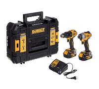 DeWalt Perceuse combinée et visseuse à percussion Twinpack DCK2062M2T