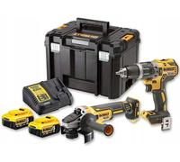 DeWALT DCK2080P2T Combopack Perceuse-visseuse DCD791 + Meuleuse DCG405 (2x5,0Ah/18V)